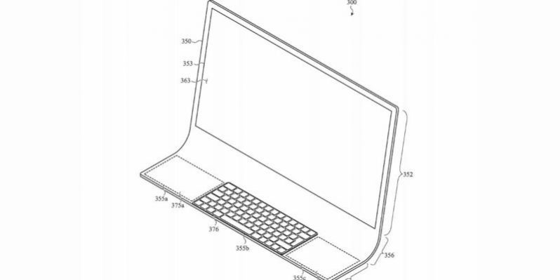 <pre>Apple получает патент на изогнутый iMac
