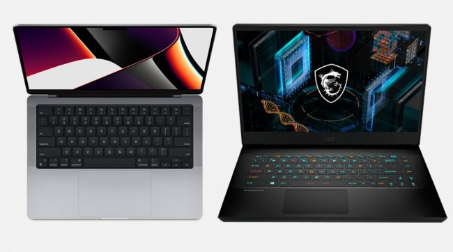 <pre>В сравнении: 14-дюймовый MacBook Pro против игрового ноутбука MSI GP66 Leopard