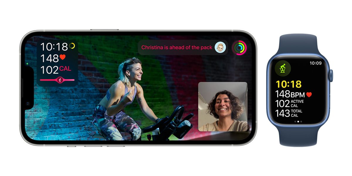 <pre>Fitness + представляет тренировки и медитации с SharePlay