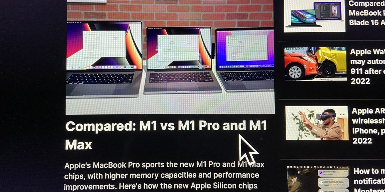 <pre>Увеличьте размер курсора в macOS Monterey