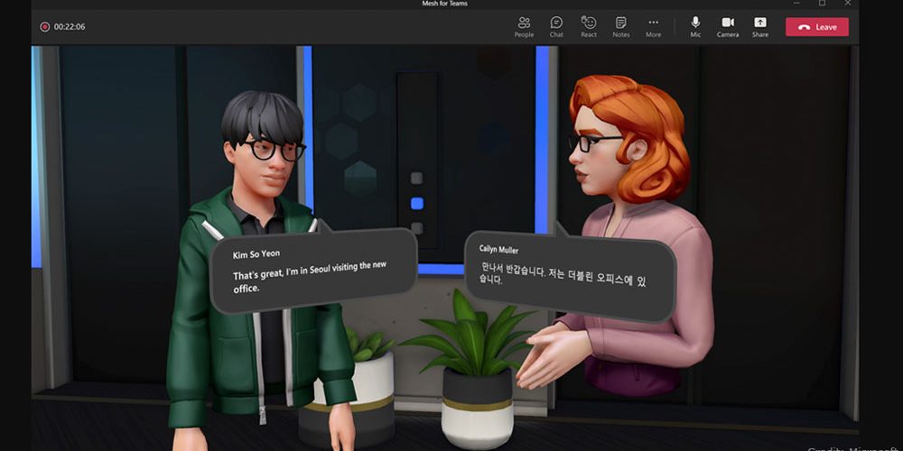 <pre>Microsoft входит в метавселенную с сеткой для команд и подключенных пространств Dynamics 365
