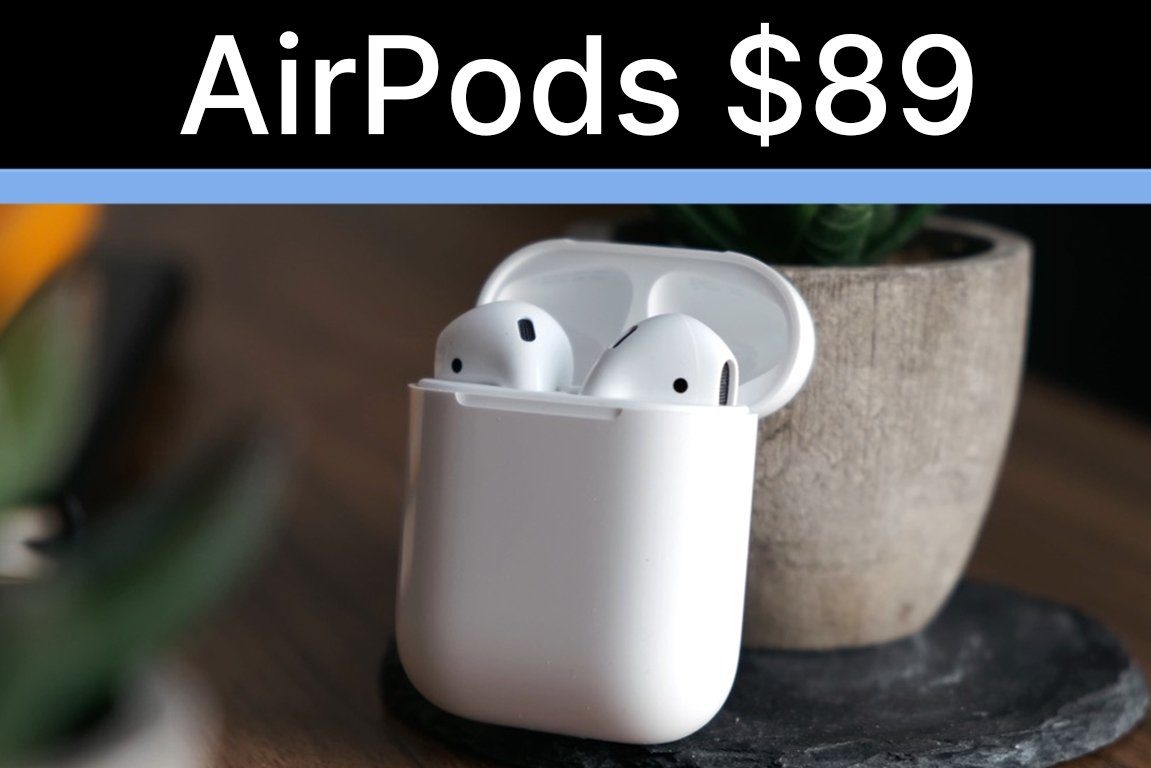 <pre>Apple AirPods упала до 89 долларов, Apple TV 4K продается за 119 долларов в последнем раунде ранних сделок «Черной пятницы»