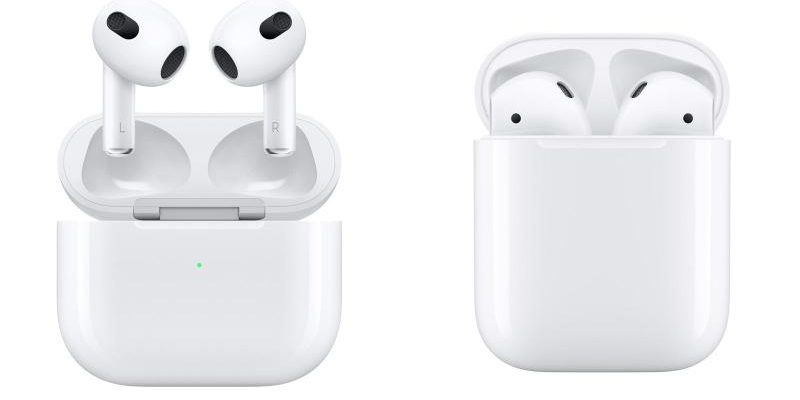 <pre>AirPods 3 (2021 г.) против AirPods 2 (2019 г.)