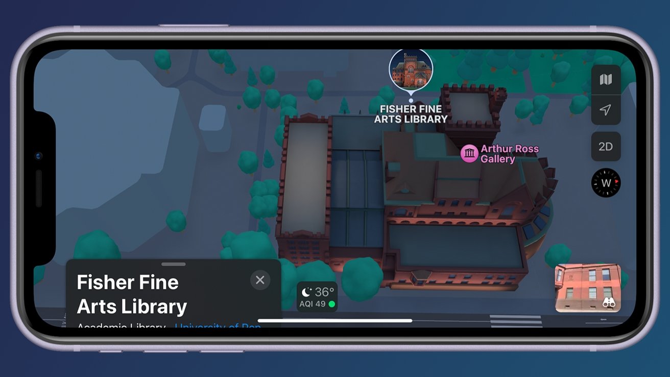 <pre>Apple выпускает новые обновленные 3D-карты Филадельфии