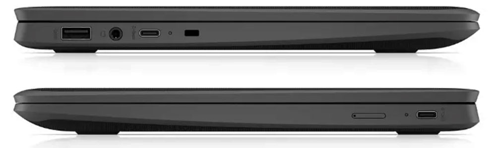 11-дюймовый Chromebook HP Fortis G9 Q, вид сбоку" width="1000" height="300" /></p>
<p style=