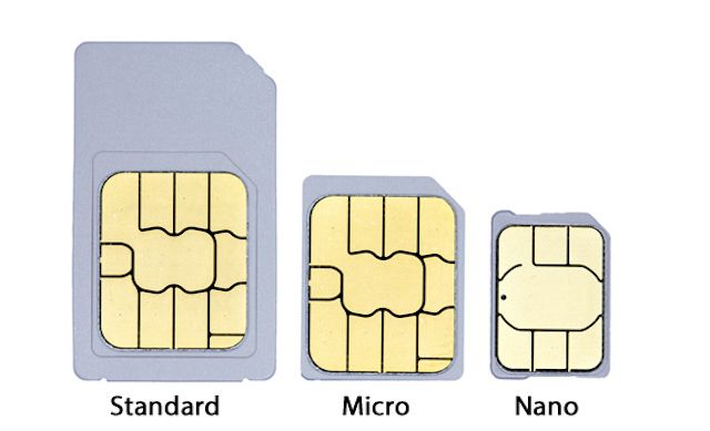 Типы SIM-карт