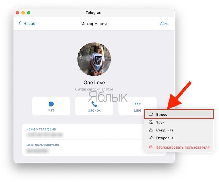 Как поделиться экраном Mac через Telegram?