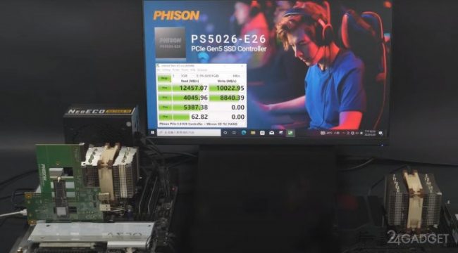 Продемонстрированы скоростные возможности SSD с интерфейсом PCIe 5.0 (видео) » 24Gadget.Ru :: Гаджеты и технологии