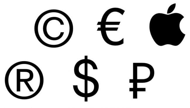 Как на iPhone, iPad или Mac вводить символы ©, ®, ™ и т.д.?