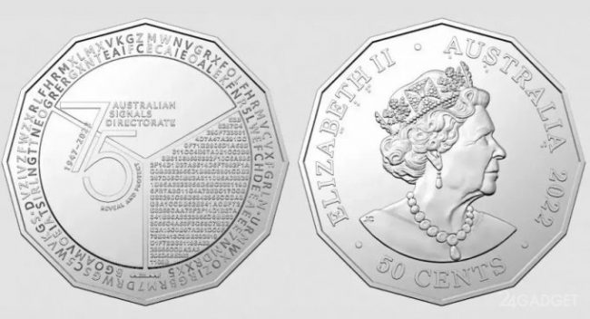 Австралийские спецслужбы выпустили монету с шифром » 24Gadget.Ru :: Гаджеты и технологии