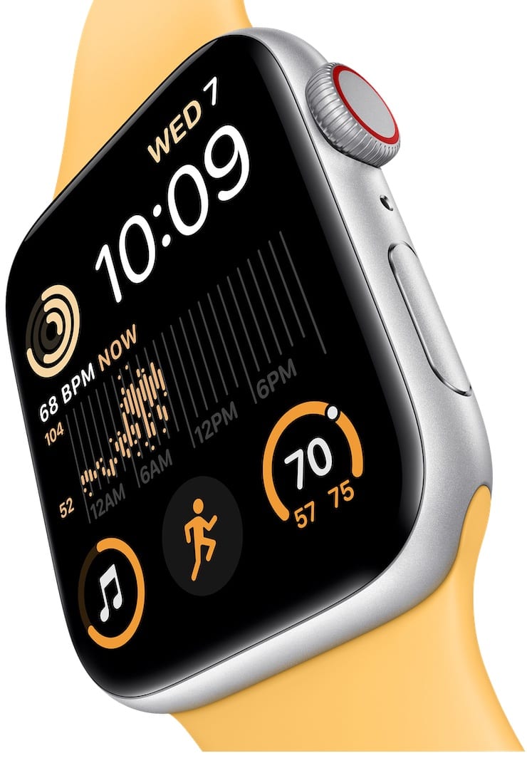 Измерение пульса Apple Watch SE 2 (2022)