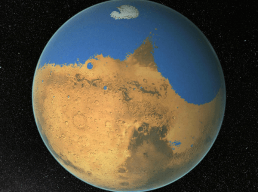Почему окислился марганец на Марсе. На поверхности красной планеты было много воды, которая, вероятно, содержала окислители. Фото.