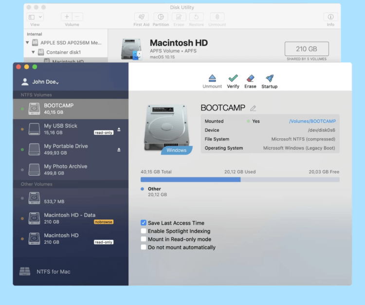 NTFS для Mac. Если вы не пользуетесь накопителями с файловой системой NTFS, можете не ставить Paragon, но лучше перестраховаться. Фото.