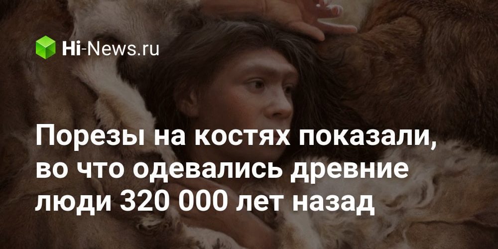 Порезы на костях показали, во что одевались древние люди 320 000 лет назад