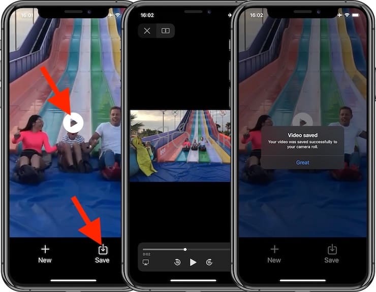 Как снимать видео задом наперед на iPhone и iPad