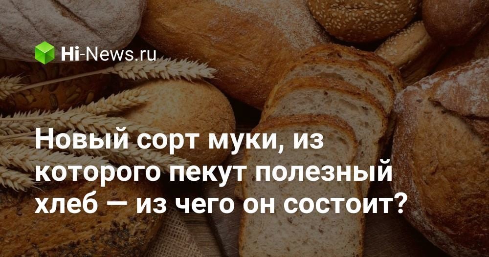 Новый сорт муки, из которого пекут полезный хлеб — из