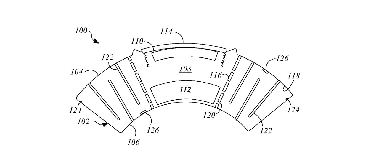Деталь из патента, показывающая, как динамик можно превратить в кривую.