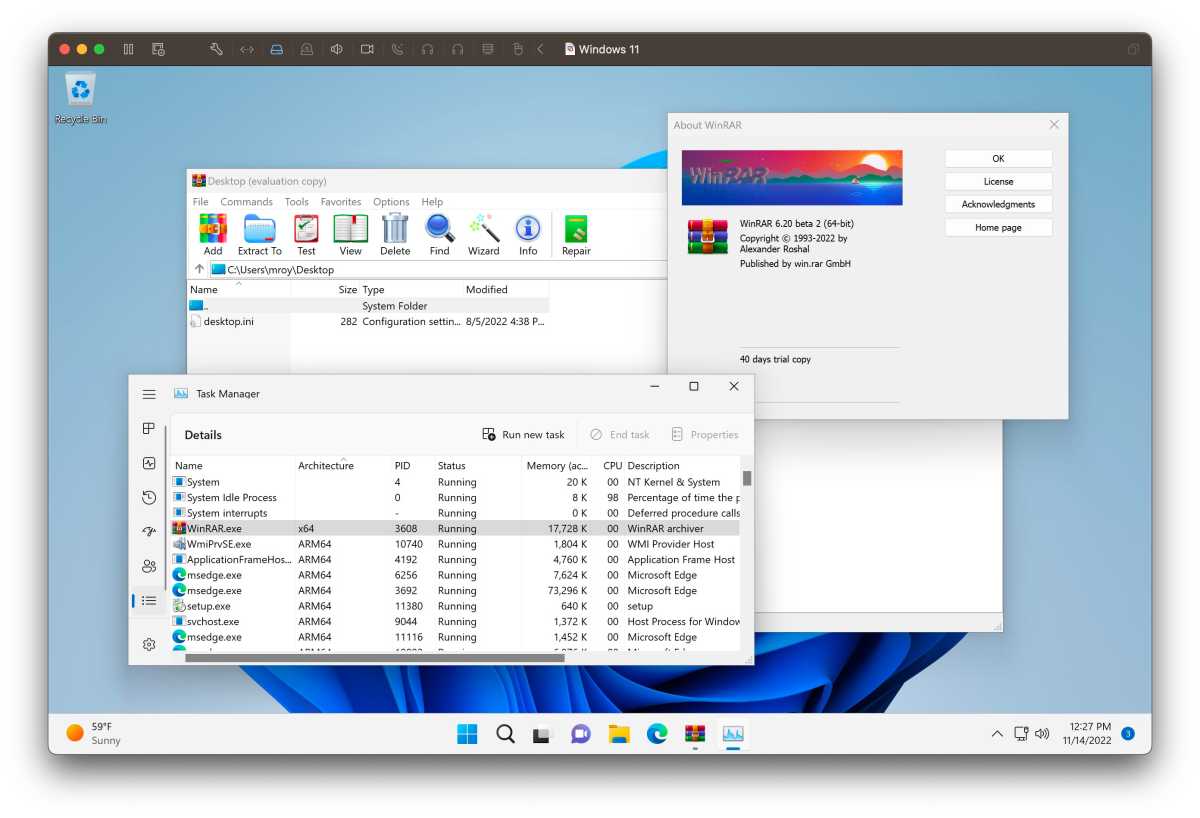 VMware Windows 11 на Mac