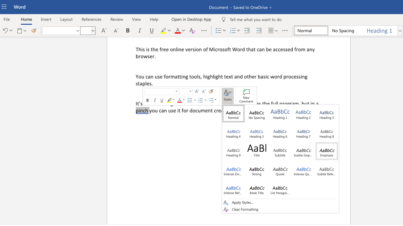 Как получить Microsoft Word бесплатно на Mac: Word Online