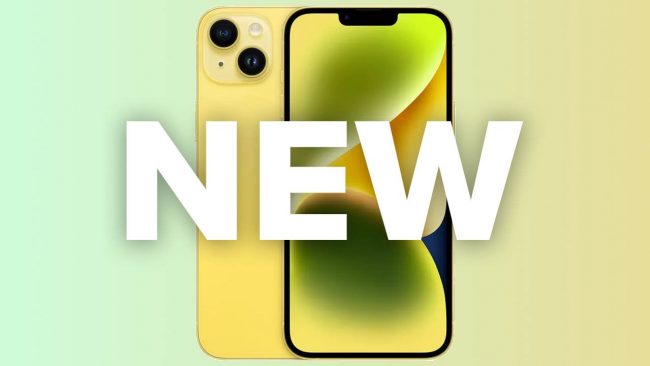 Новый желтый iPhone 14 от Apple продается со скидкой до
