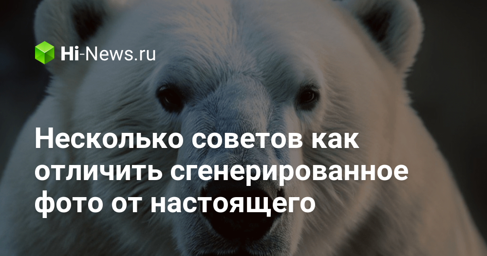 Несколько советов как отличить сгенерированное фото от настоящего