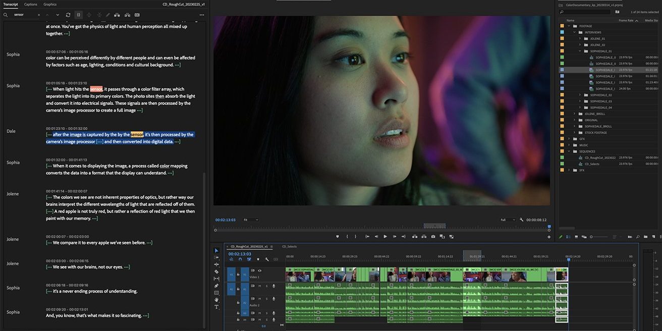 Adobe Premiere Pro получает возможность редактирования текста на основе искусственного