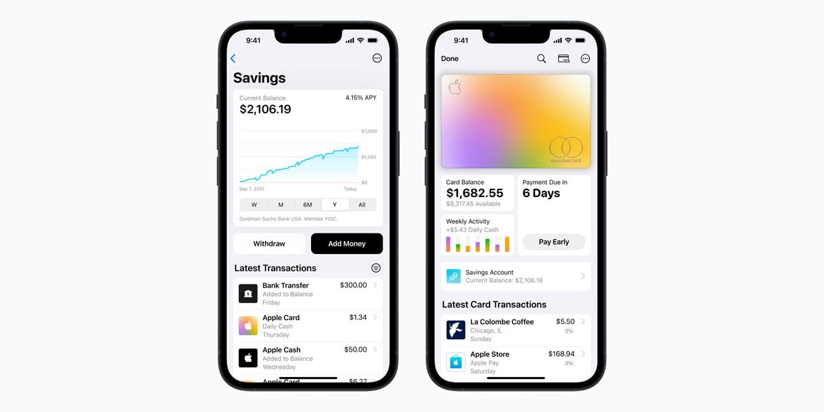 Доступен новый высокодоходный сберегательный счет Apple Card с годовой процентной
