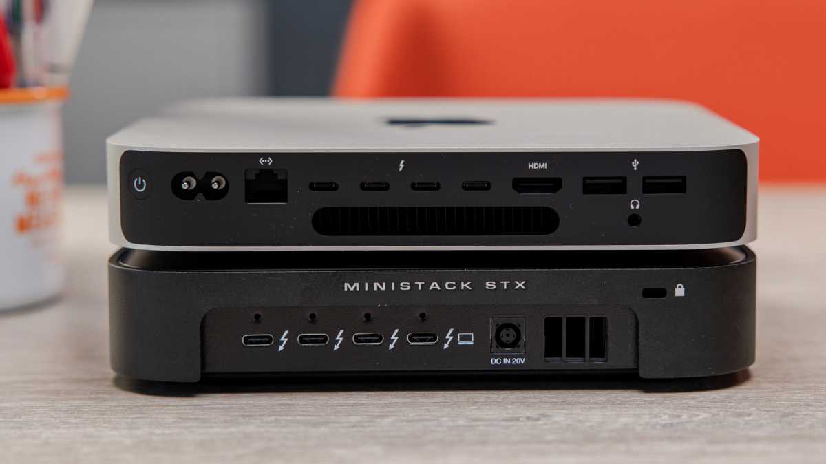 Порты OWC miniStack STX и Apple Mac mini