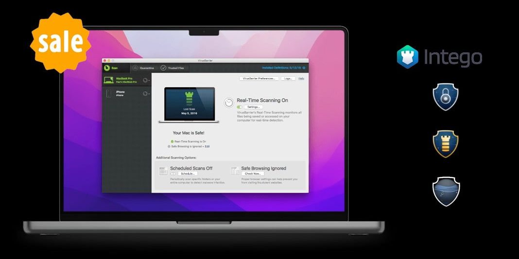 Сэкономьте до 70% на Intego Antivirus Software для Mac
