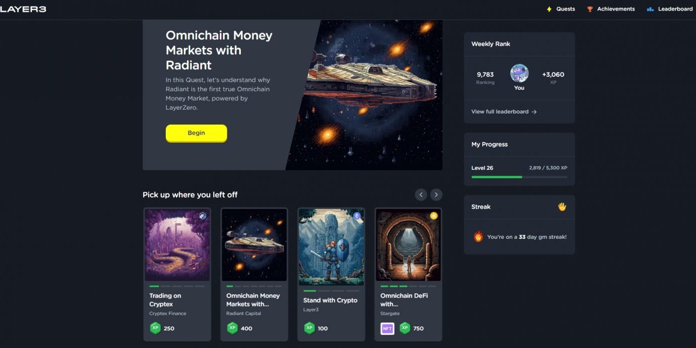 Layer3 — аирдропы без труда