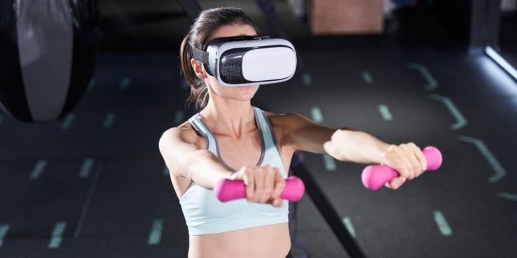 3D фильмы в виртуальной реальности. Вот так будут выглядеть занятия спортом в VR-шлеме Apple. Фото.