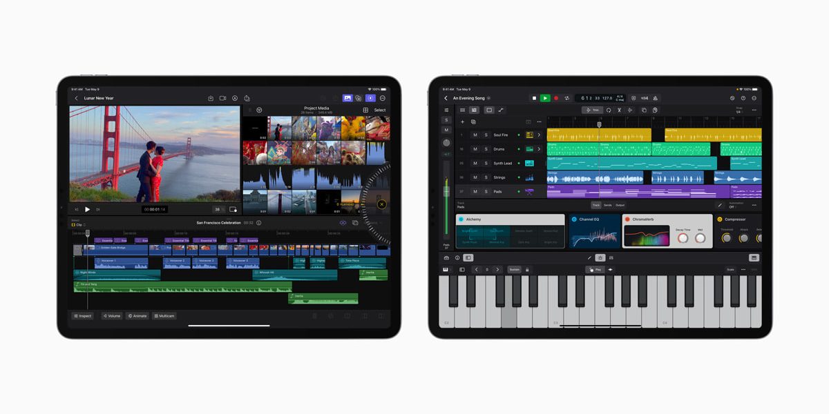 Apple представляет Final Cut Pro и Logic Pro для iPad