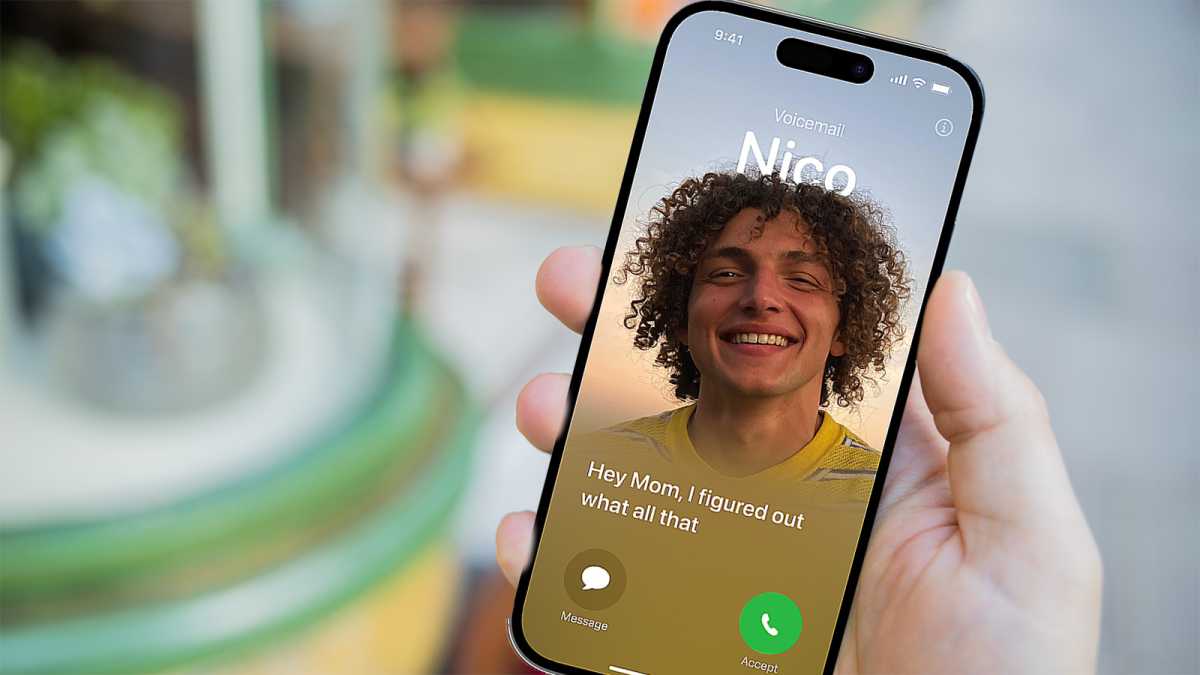 Живая голосовая почта Apple iOS 17