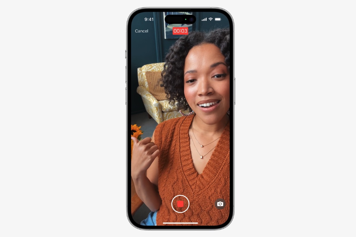 Оставить сообщение FaceTime iOS 17