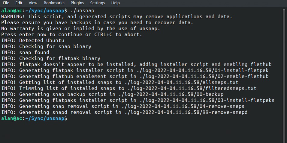 Как заменить все Snap-пакеты на Flatpak в Ubuntu? Обзор Unsnap