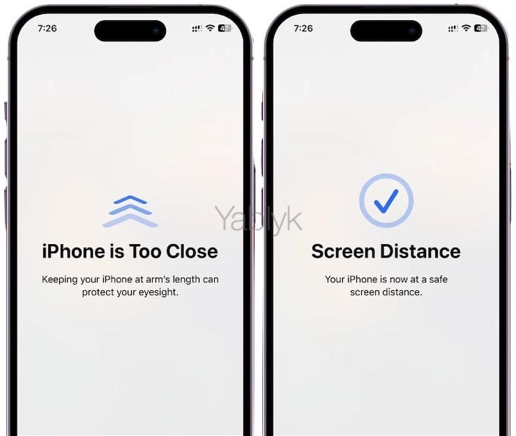«Расстояние до экрана» на iPhone и iPad: что за функция, как выключить или включить