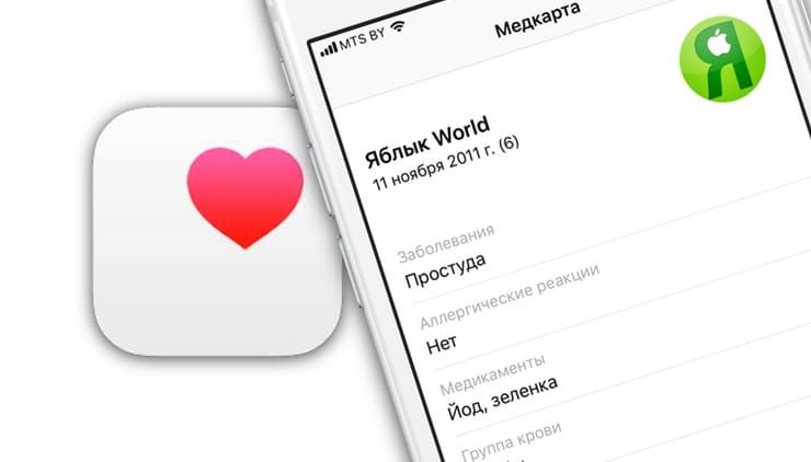 Как создать медкарту на iPhone