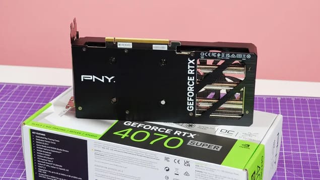 Задняя панель PNY GeForce RTX 4070 Super Verto OC