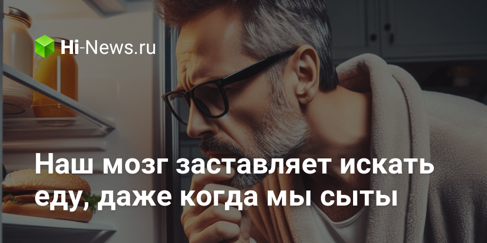 Наш мозг заставляет искать еду, даже когда мы сыты
