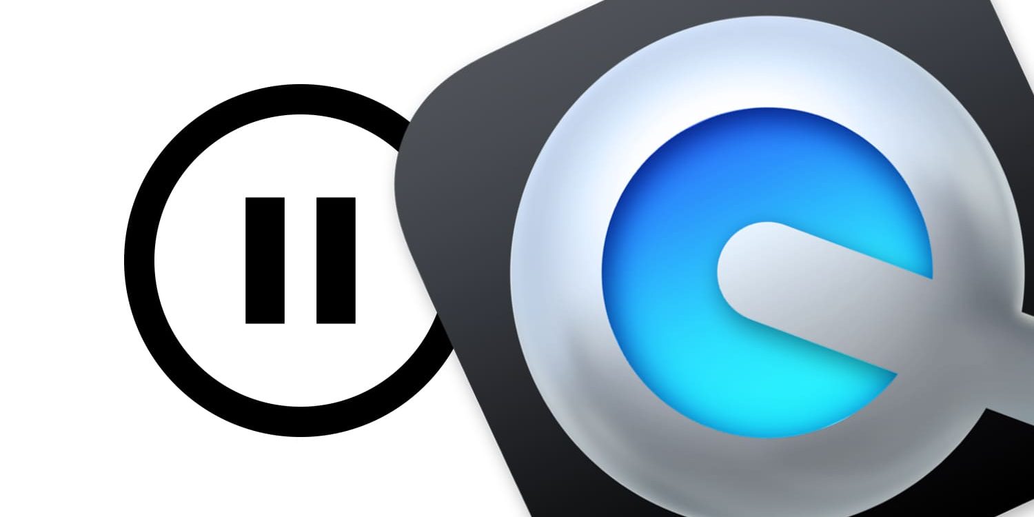 Скрытая кнопка паузы в QuickTime Player при записи видео на