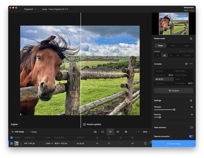 Как улучшить качество фото на Mac при помощи приложения topaz gigapixel
