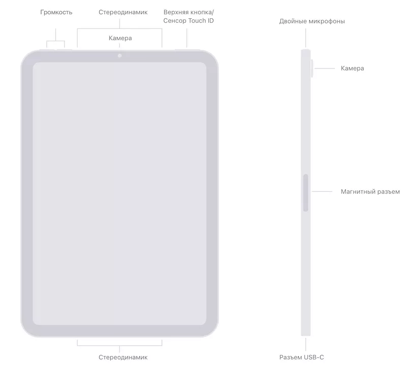 ipad mini 7 buttons interfaces