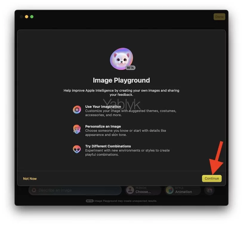 Как установить приложение «Image Playground» на Mac?