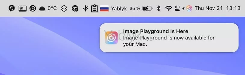 Как установить приложение «Image Playground» на Mac?