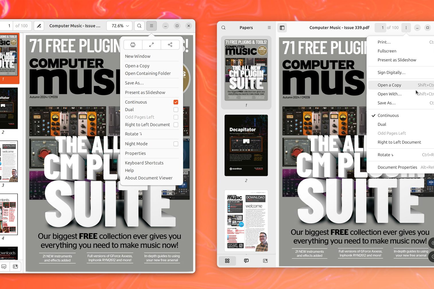 Ubuntu 25.04 будет поставляться с новым просмотрщиком PDF