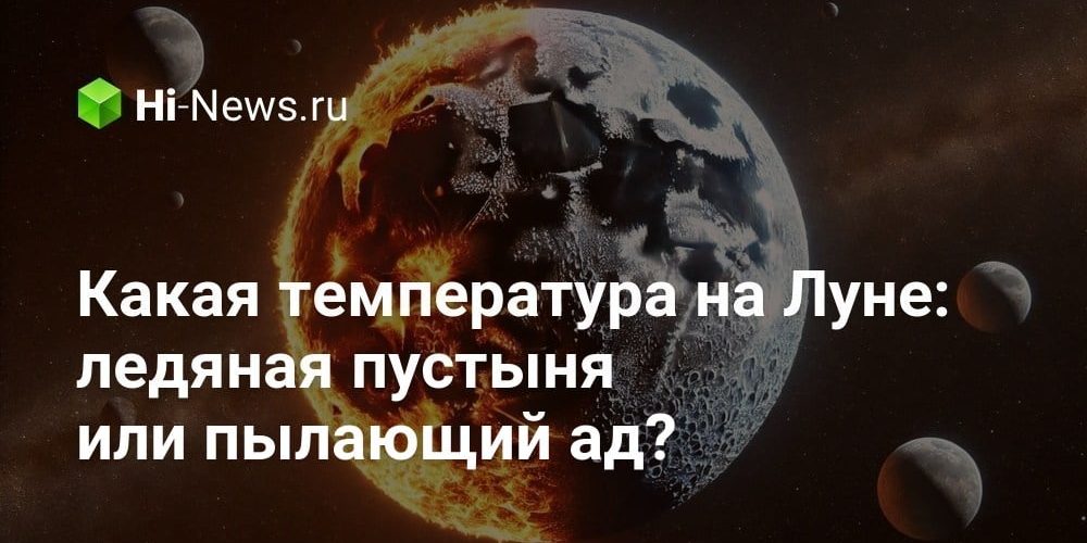 Какая температура на Луне: ледяная пустыня или пылающий ад?