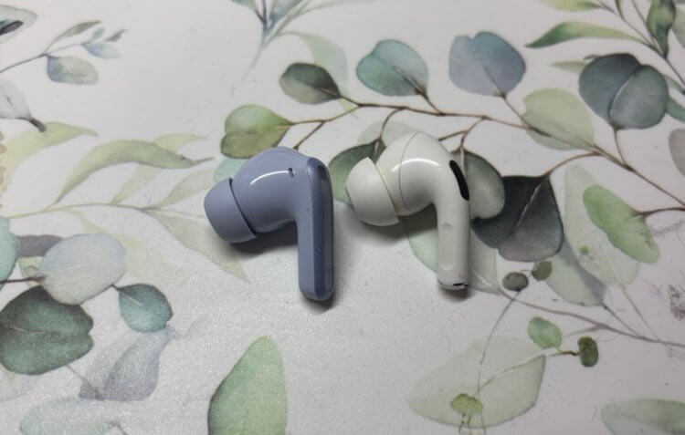 Как выглядят беспроводные наушники. Сами наушники похожи на AirPods Pro. Фото.