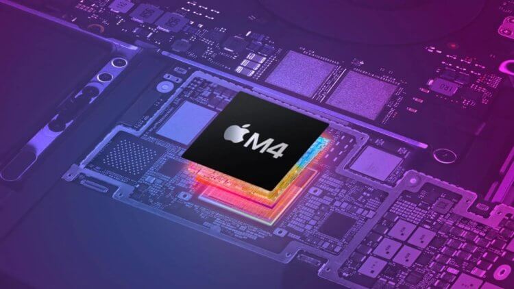 Процессор Apple M4. В компьютерах используется одинаковый процессор M4. Изображение: trashbox.ru. Фото.