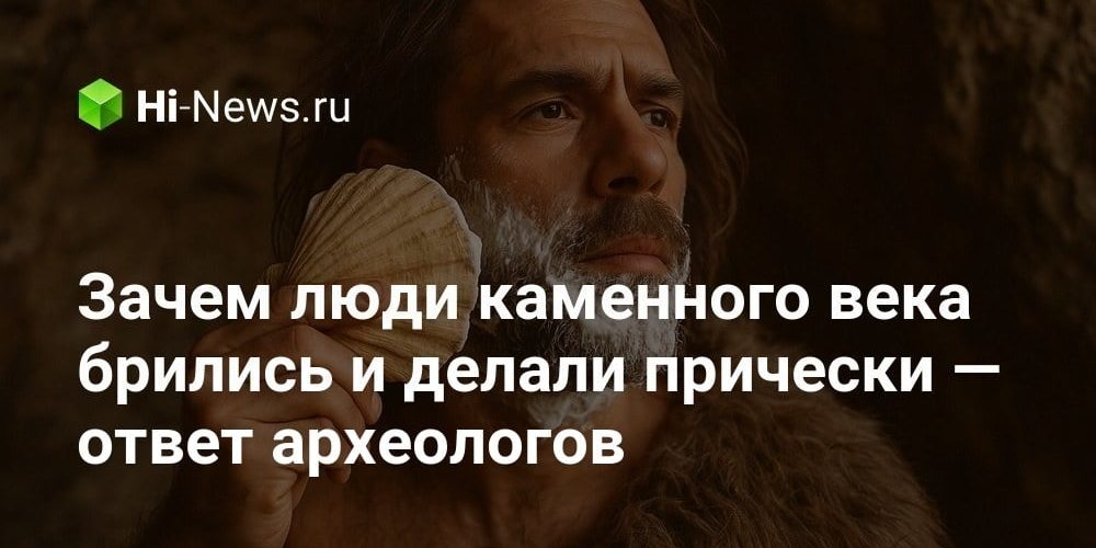 Зачем люди каменного века брились и делали прически — ответ