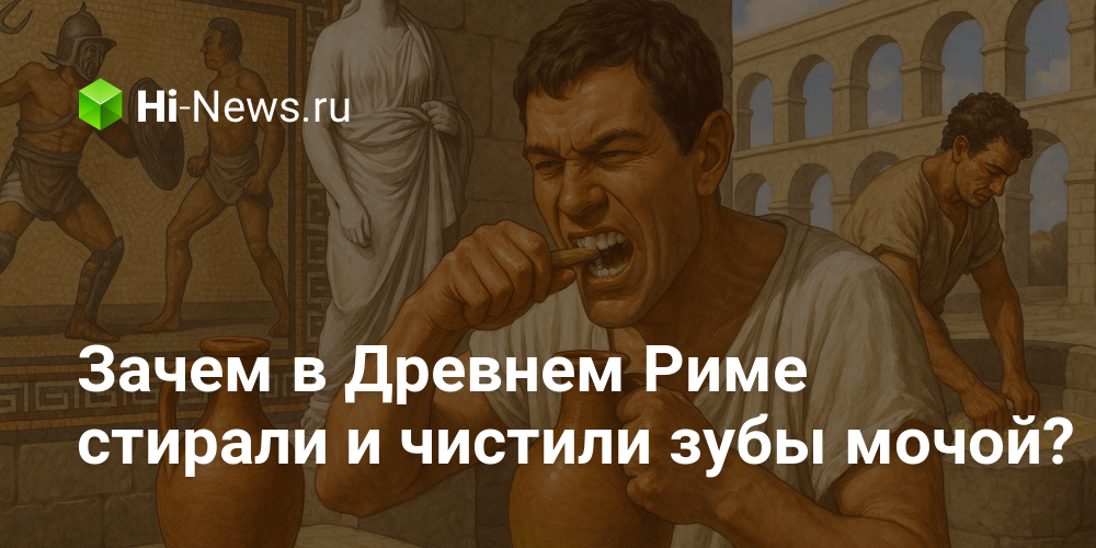 Зачем в Древнем Риме стирали и чистили зубы мочой?